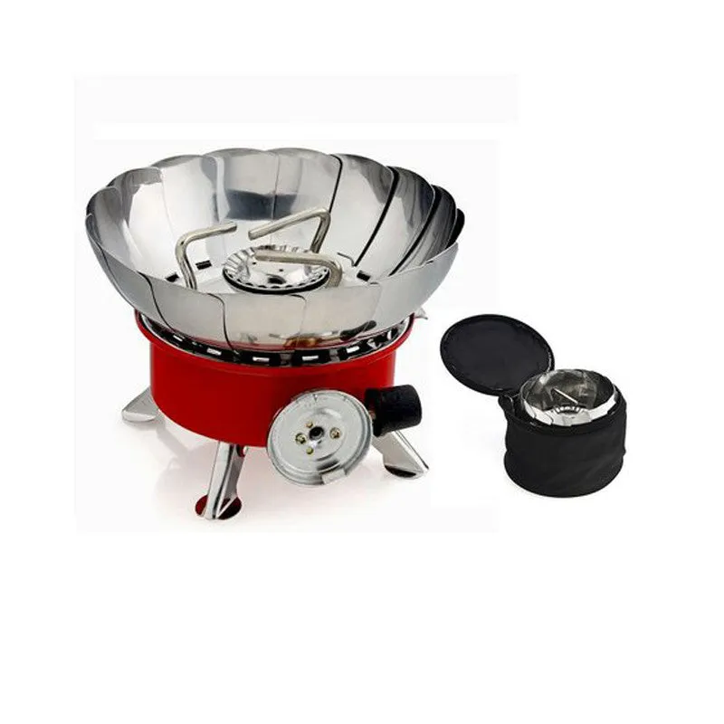 Small Outdoor Windproof Camping Stove Gas-Powered