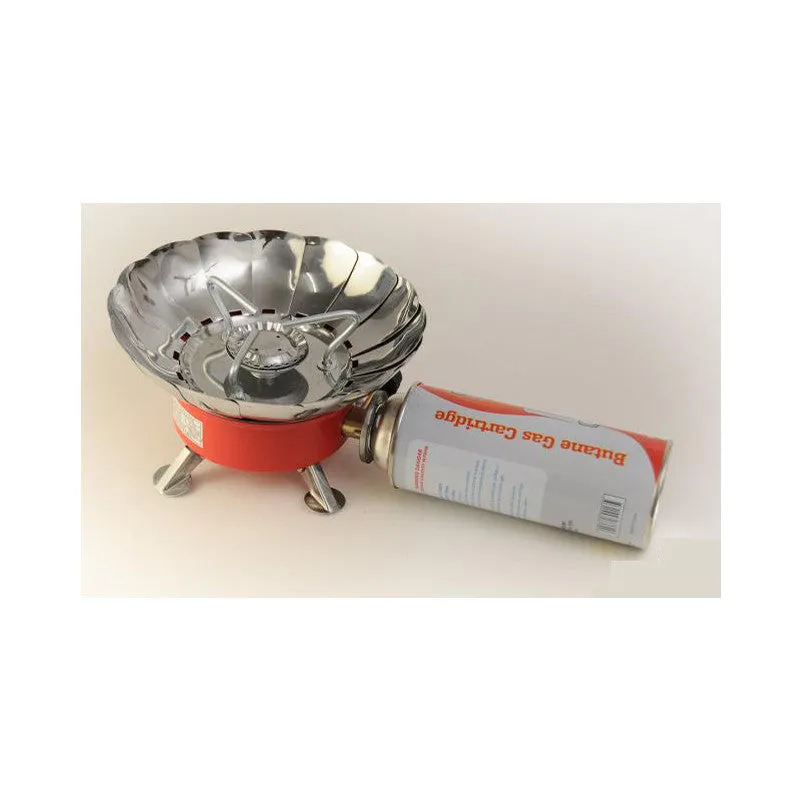 Small Outdoor Windproof Camping Stove Gas-Powered