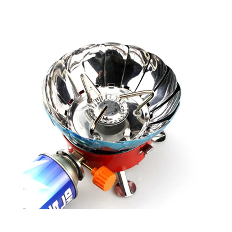 Small Outdoor Windproof Camping Stove Gas-Powered