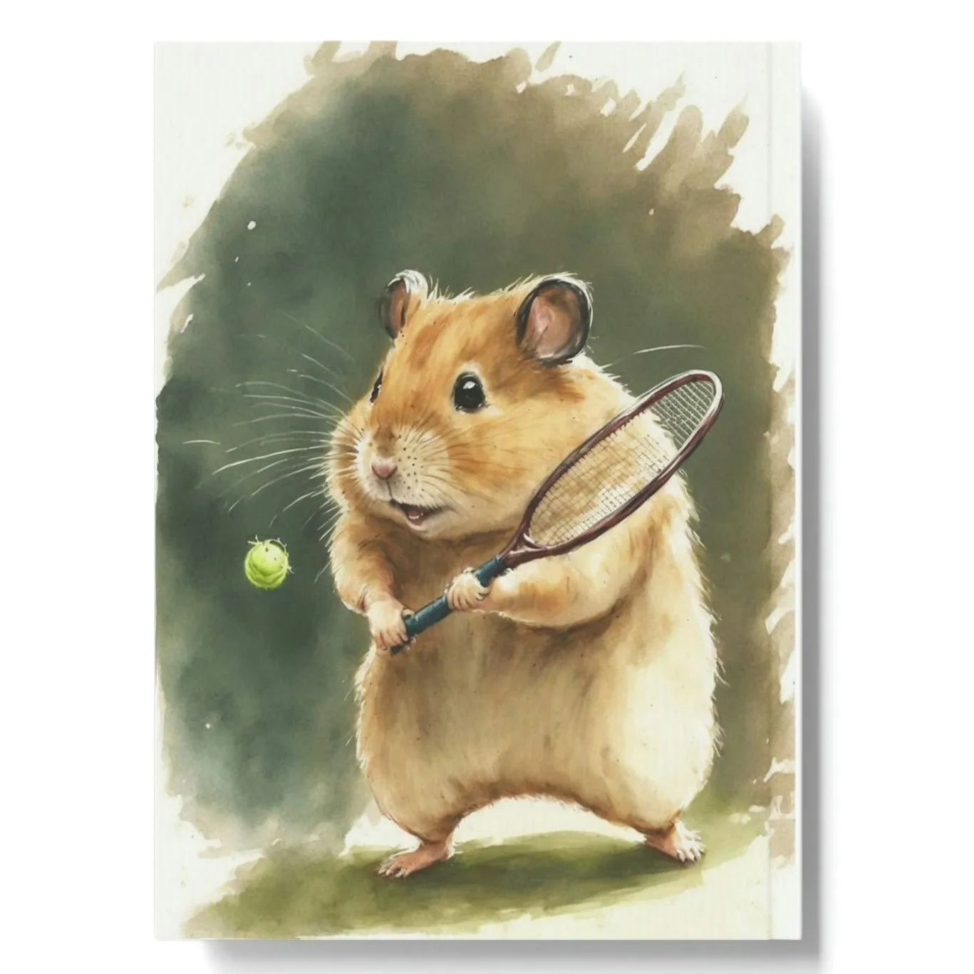 Tennis Hamster Hard Backed Journal