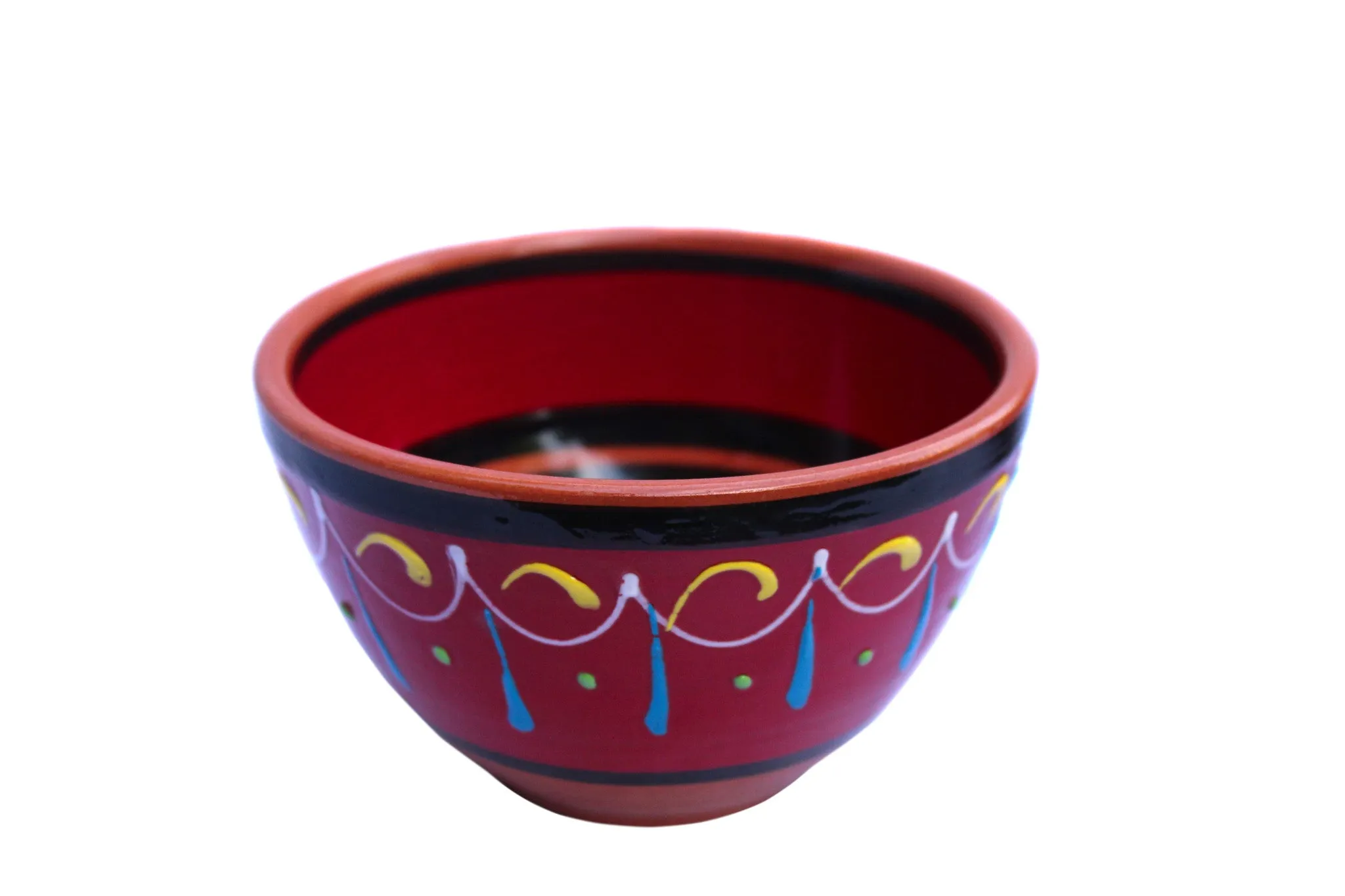 Terracotta Salsa Bowl Set of 5 - Hand Painted From Spain