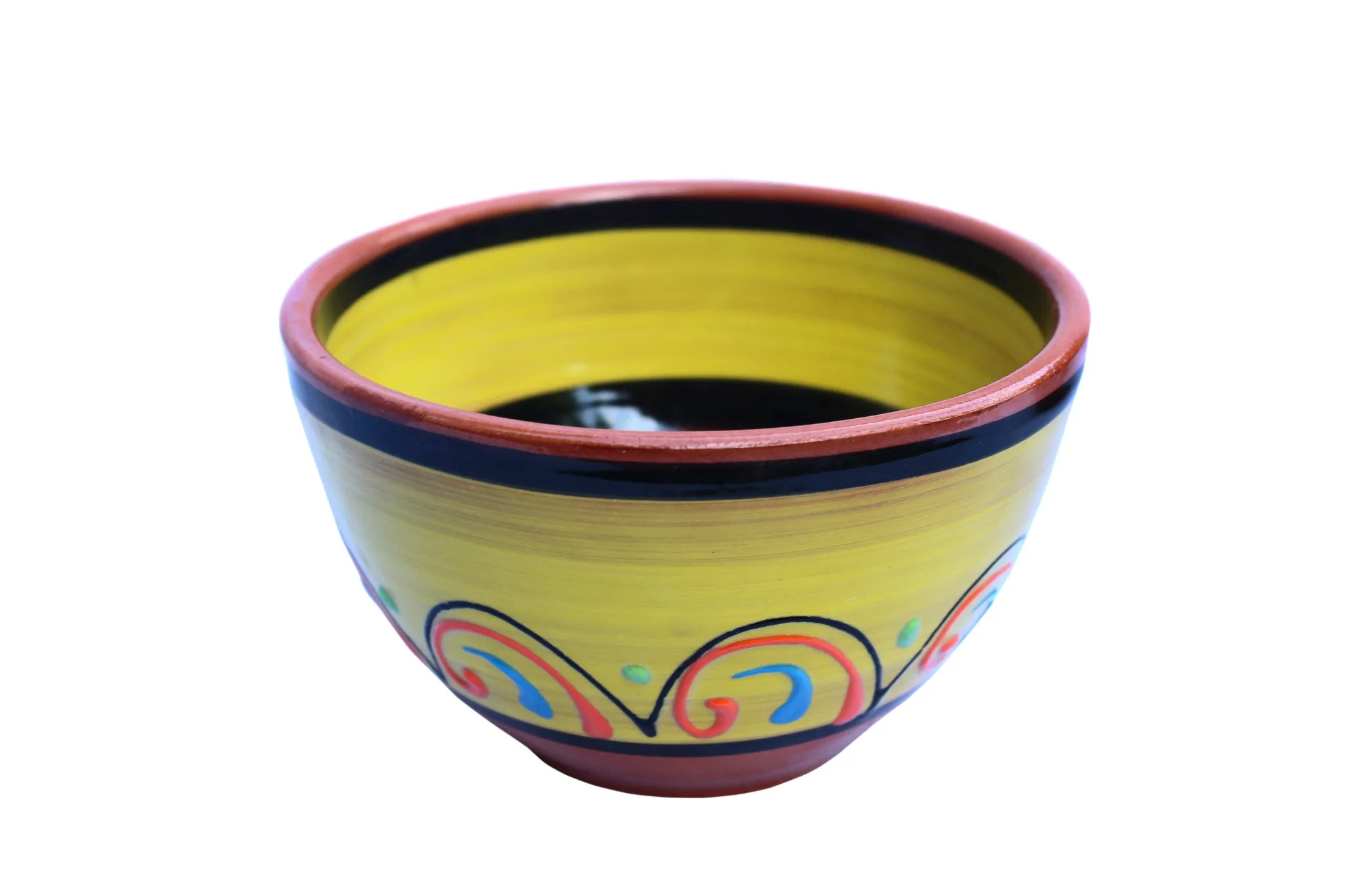 Terracotta Salsa Bowl Set of 5 - Hand Painted From Spain