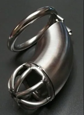 The Brig Male Chastity Device Stainless Steel Metal CBT Cock Ball Penis BDSM Cage Belt - Made in the USA