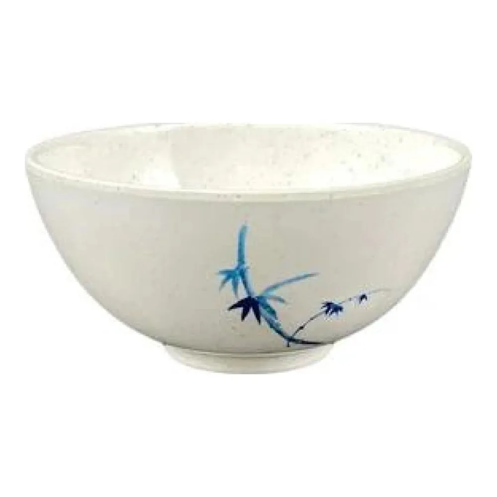 Thunder Group 3006BB Blue Bamboo 9 oz Melamine Rice Bowl, Pack of 12