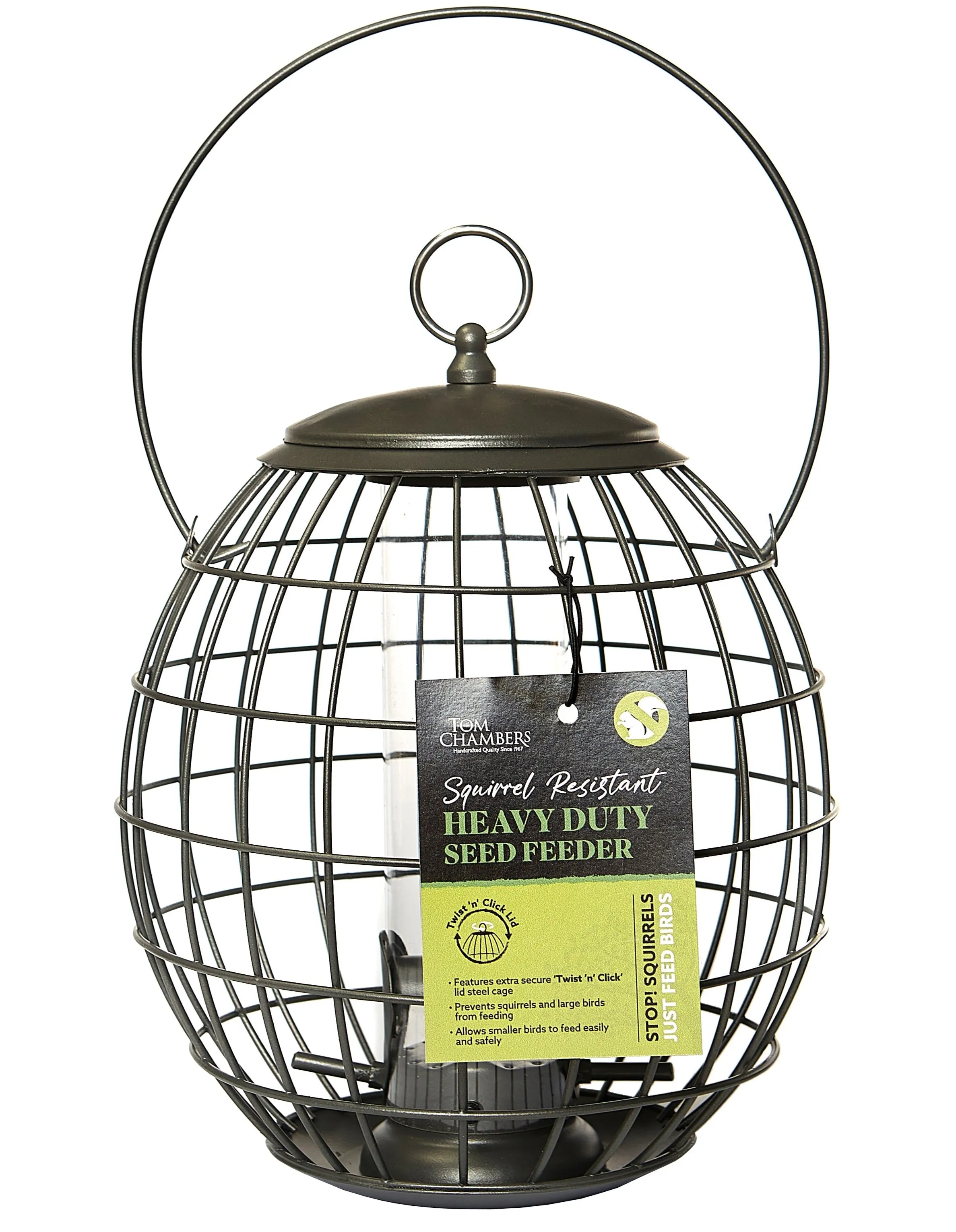 Tom Chambers Squirrel Resistant Seed Feeder Heavy Duty