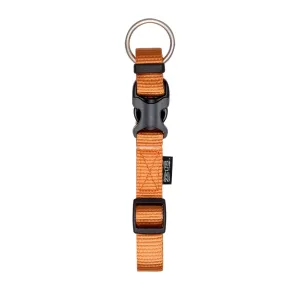 Zeus Adjustable Nylon Dog Collar Tangerine